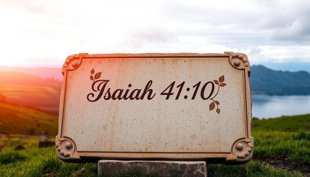 Isaiah 41:10 scripture on fear and strength